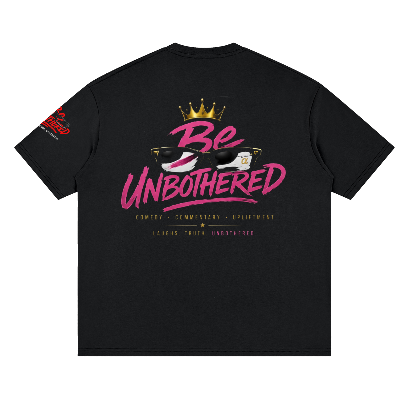 Unbothered Lips Streetwear Loose Drop Shoulder T-Shirt