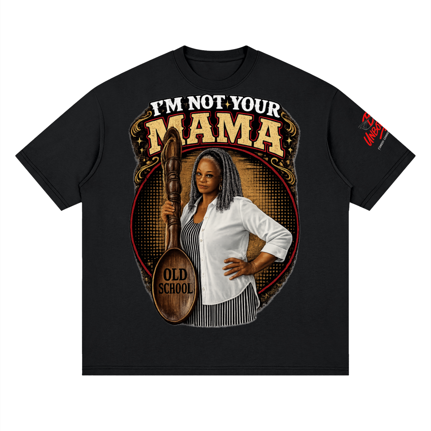 Unbothered Old School Grandma Streetwear Loose Drop Shoulder T-Shirt
