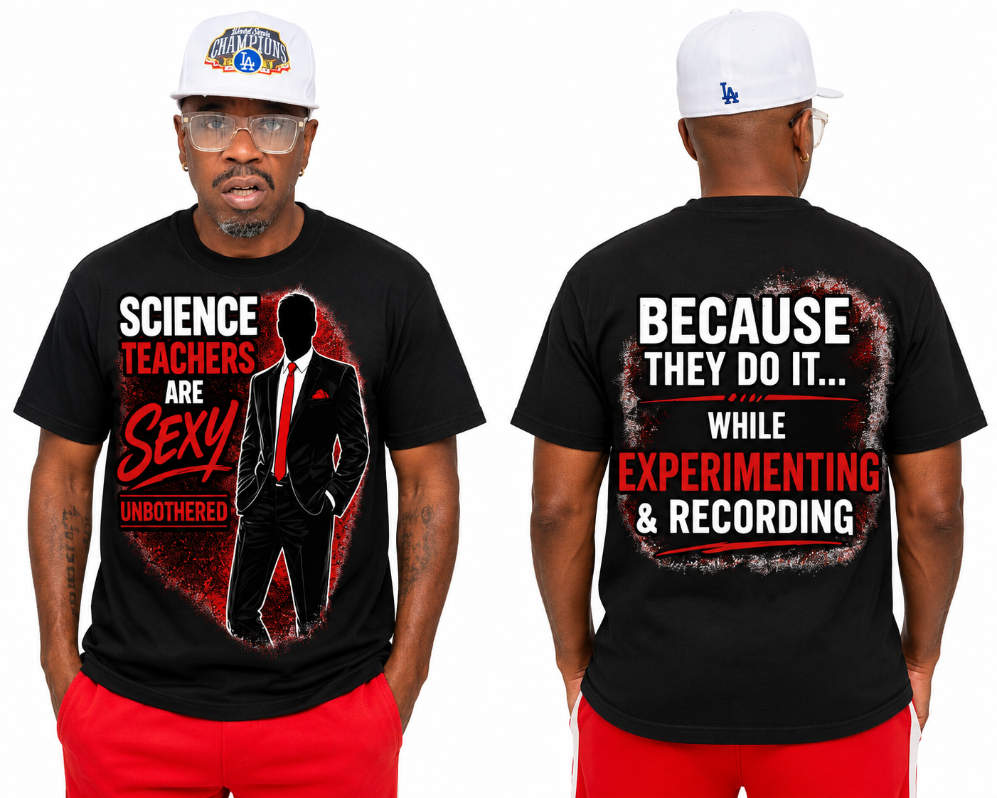 Sexy Gentleman Science Teacher Unisex Sorona Quick-Dry T-Shirt