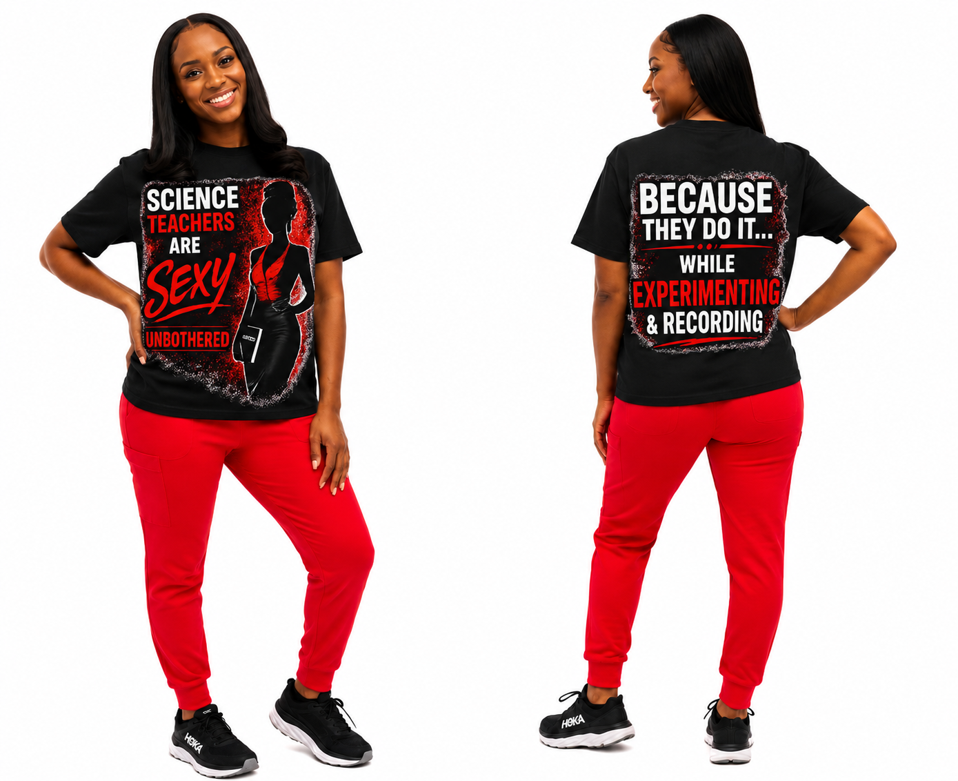 Sexy Lady Science Teacher Unisex Sorona Quick-Dry T-Shirt